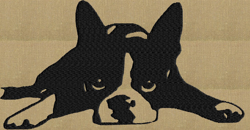 Boston Terrier dog - Embroidery DESIGN FILE - Instant download animals