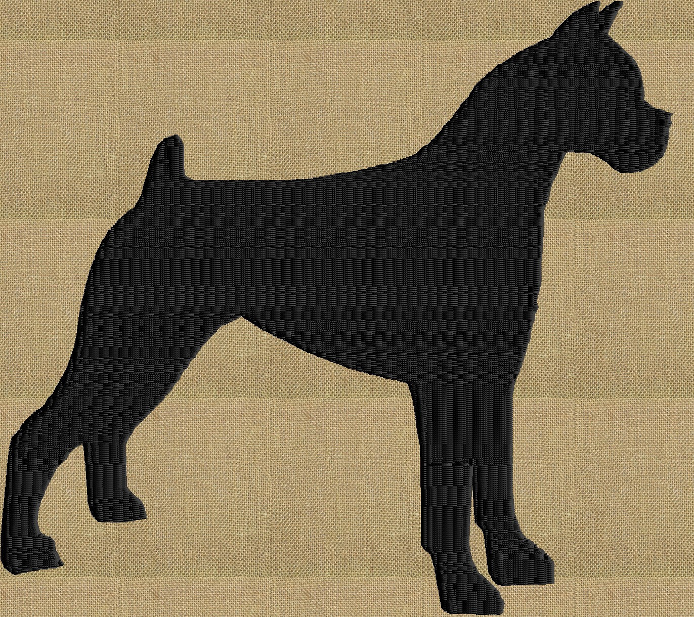 Boxer - Embroidery Design Embroidery DESIGN FILE - Instant download animals