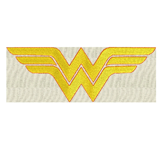 Wonder Woman Embroidery Design - EMBROIDERY Design FILE - Instant download - 2 sizes - Dst Hus Jef Pes Vp3 Exp formats