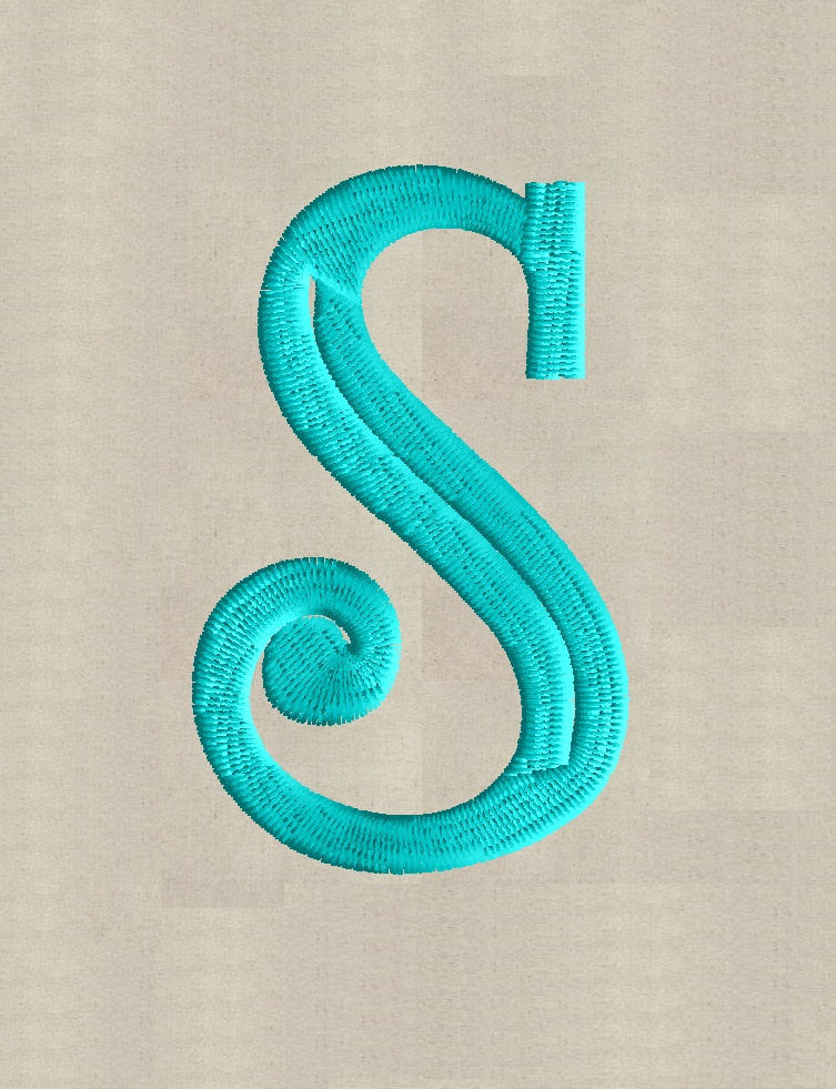 Extra Large 5 inch tall Royce Monogram Font Embroidery File - 26 Letters - EMBROIDERY DESIGN FILE Instant download Dst Exp Vp3 Pes format
