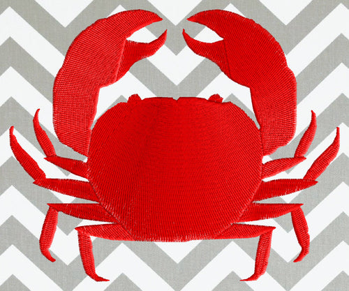 CRAB Silhouette - Embroidery Design Embroidery DESIGN FILE - Instant download animals