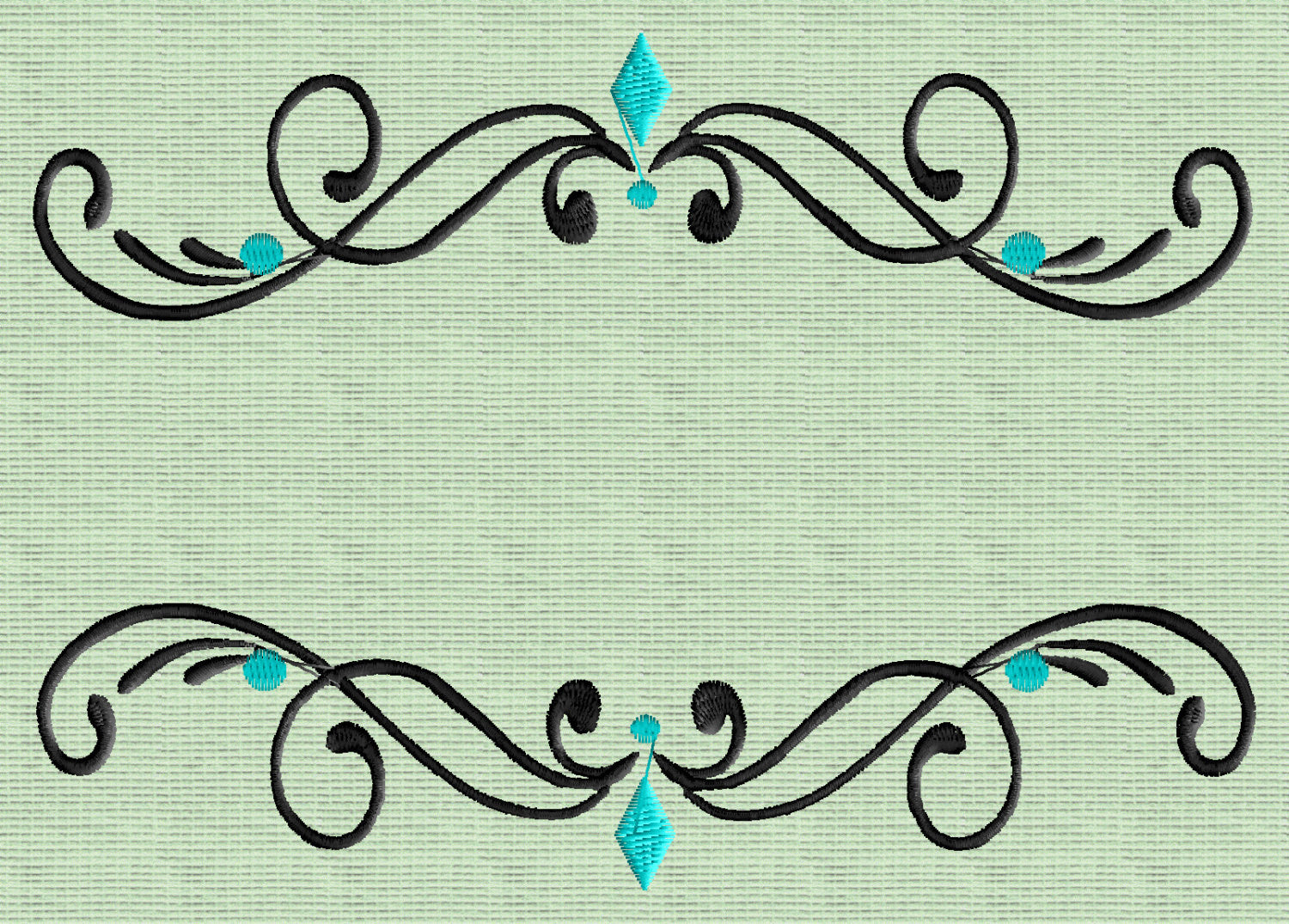 Pristina Font Frame Monogram Embroidery Design -Font not included- EMBROIDERY DESIGN FILE -Instant download- Dst Hus Jef Pes Exp Vp3 formats