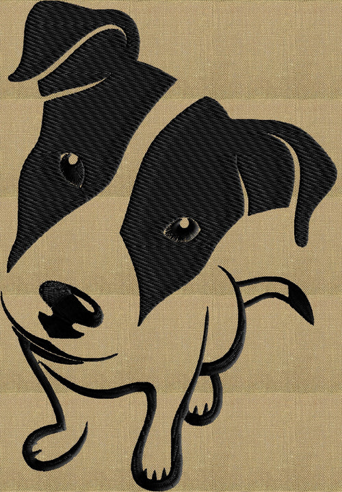 Jack Russell Terrier dog - Embroidery DESIGN FILE - Instant download - animals