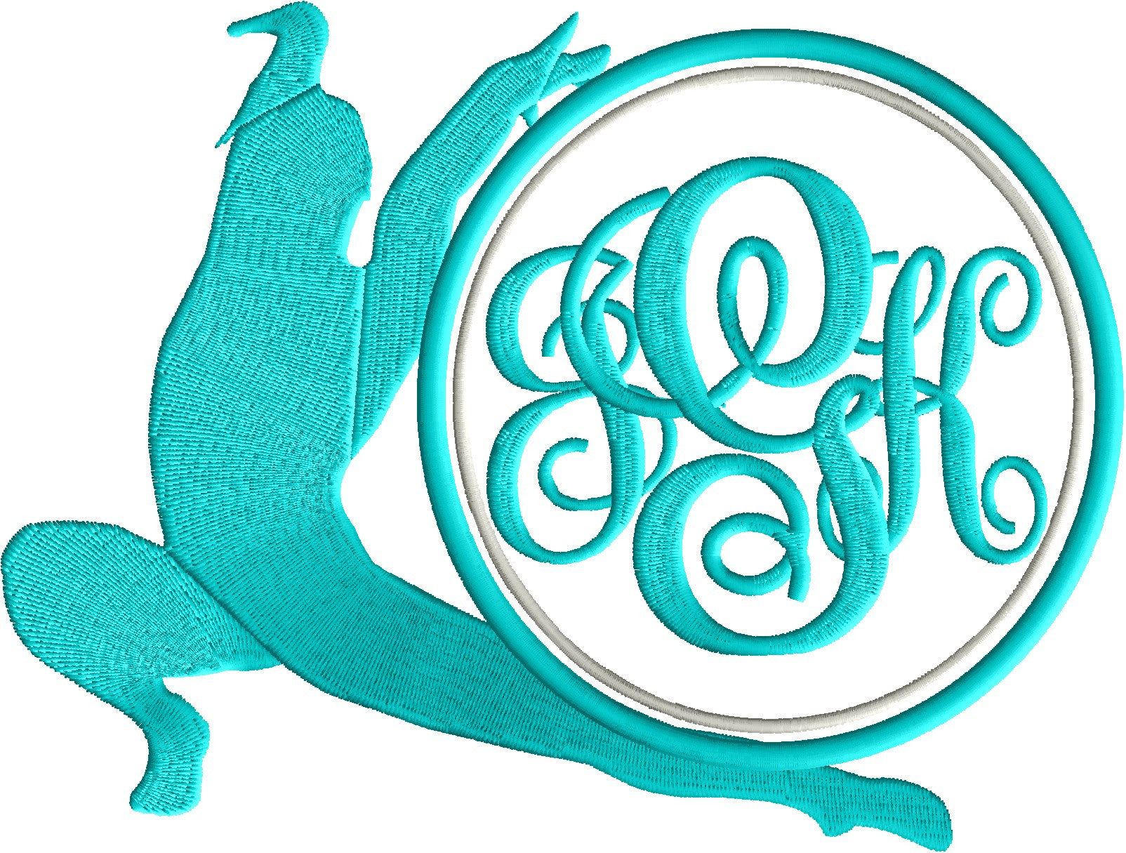 Gymnast Lunge Font Frame Monogram Embroidery Design - Font not included - LARGER FRAMES ONLY - Instant download - Dst Exp Vp3 Jef Pes format