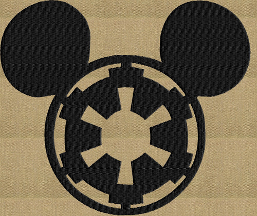 Imperial Mickey Ears Embroidery Design - EMBROIDERY Design FILE - fun stuff