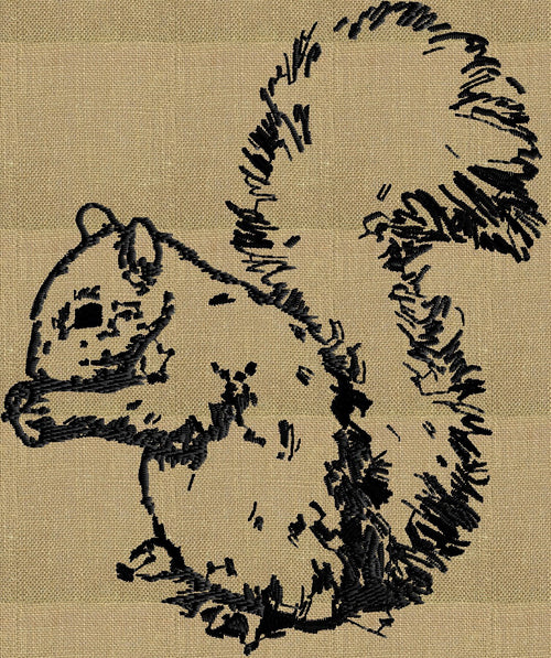 Squirrel - Embroidery DESIGN FILE - Instant download  animals