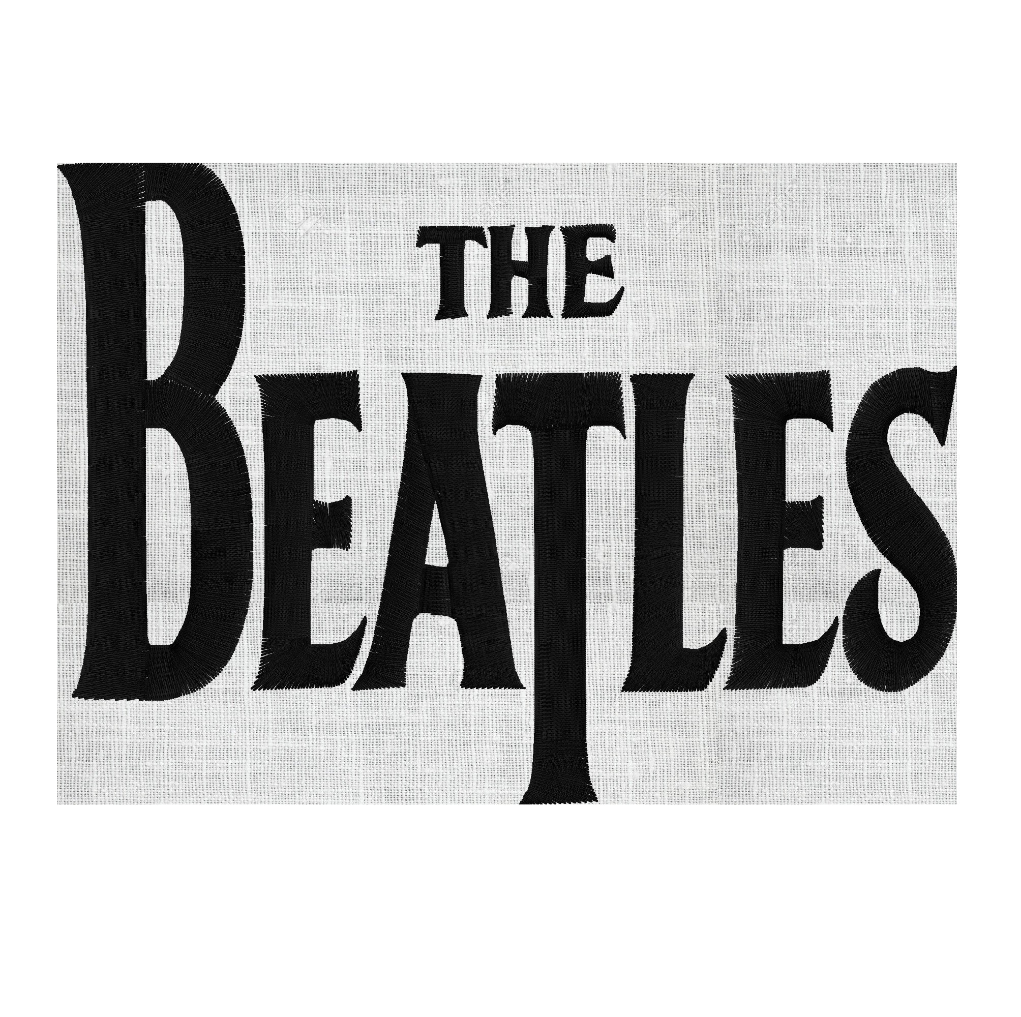 The Beatles Embroidery Design EMBROIDERY DESIGN FILE - Instant download - Hus Dst Jef Pes VP3 Exp format 2 sizes 1 color Beatles Retro