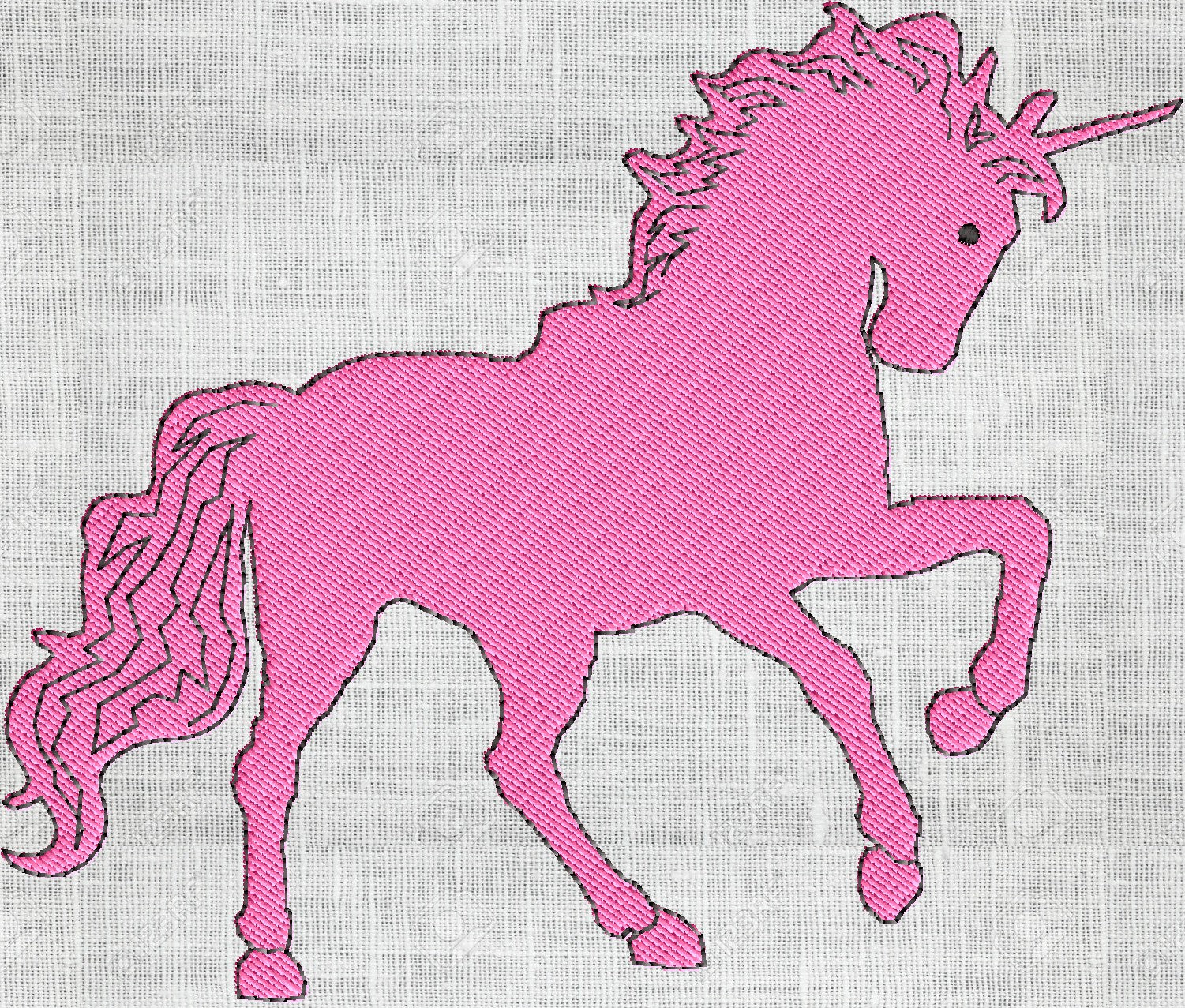 Pretty Unicorn - EMBROIDERY DESIGN file