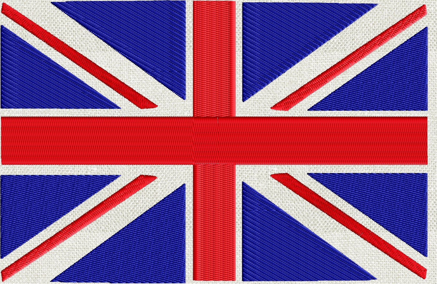 Union Jack UK English Brittish Flag Patriotic - Embroidery DESIGN FILE - fun stuff