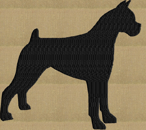 Boxer - Embroidery Design Embroidery DESIGN FILE - Instant download animals