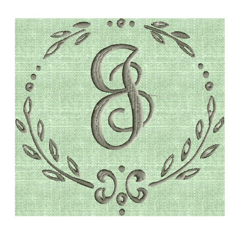 Charming SMALL 3.5inch Font Frame Monogram Embroidery Design -Font not included - Instant download - Hus Vp3 Dst Exp Jef Pes formats