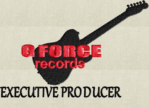 G Force Records "Executive Producer" - Disney Rock n Rollercoaster - Hollywood Studios inspired - Fathers Day - EMBROIDERY Design FILE