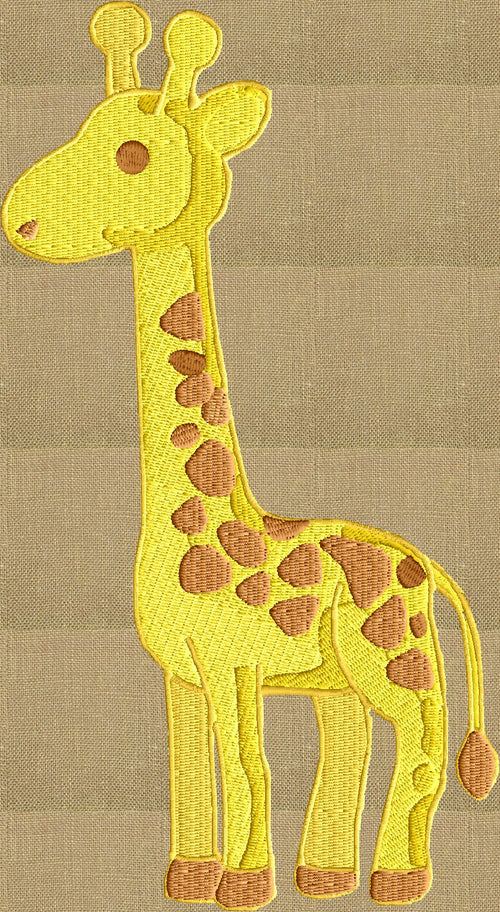 Giraffe - EMBROIDERY DESIGN file - Instant download animals
