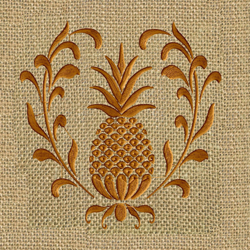 Pineapple Wreath Design - Welcome - Valentines day Heart and home - EMBROIDERY DESIGN FILE - Instant download - Dst Hus Jef Pes Exp formats $4.99 USD