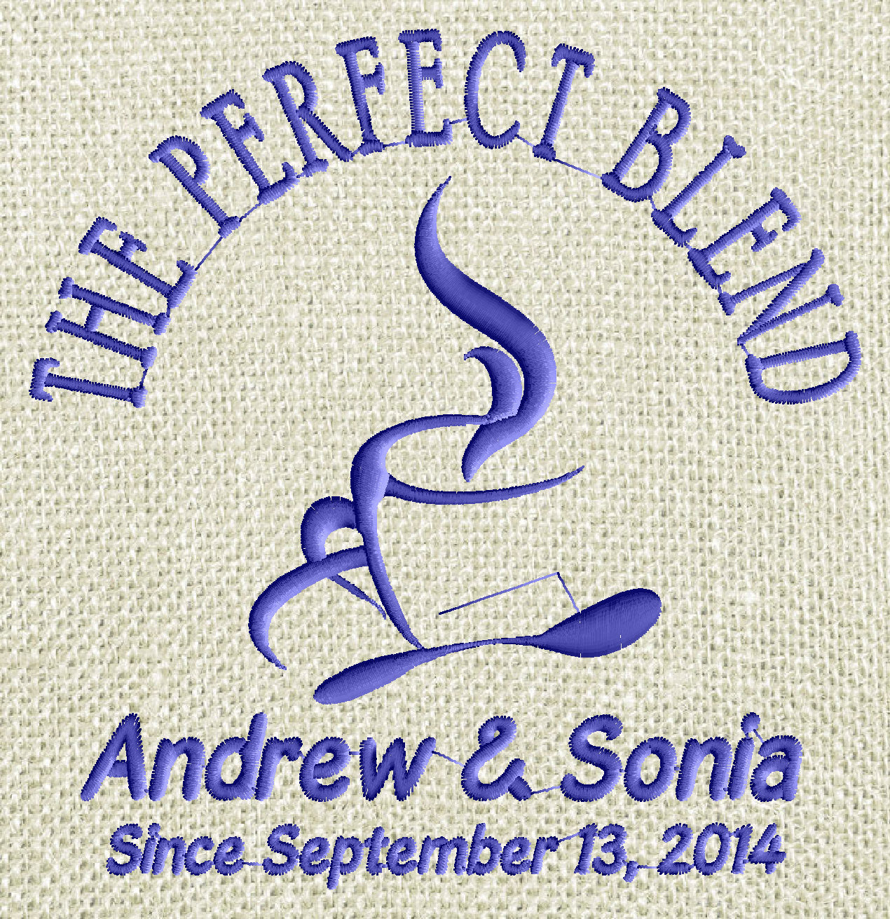 The Perfect Blend Font Frame Monogram - Font not included - EMBROIDERY DESIGN FILE