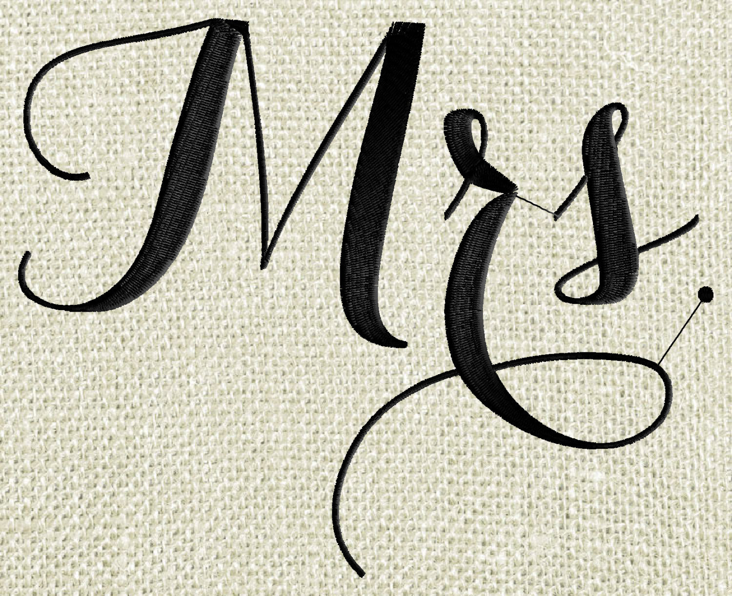 Wedding "Mr" and" Mrs" EMBROIDERY DESIGN FILE - Instant download