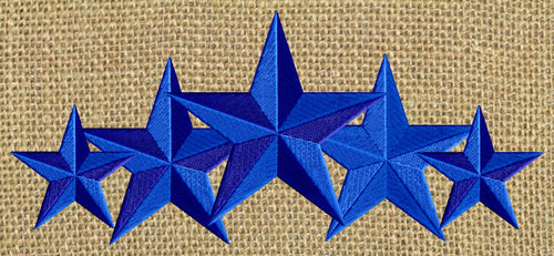 5 STARS Patriotic Design - Memorial Day - 4th of July Welcome home - Embroidery DESIGN FILE - Instant download - Dst Hus Pes Exp Vp3 formats