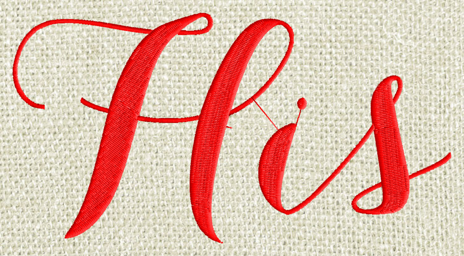 Wedding "His" and "Hers" EMBROIDERY DESIGN FILE - Instant download
