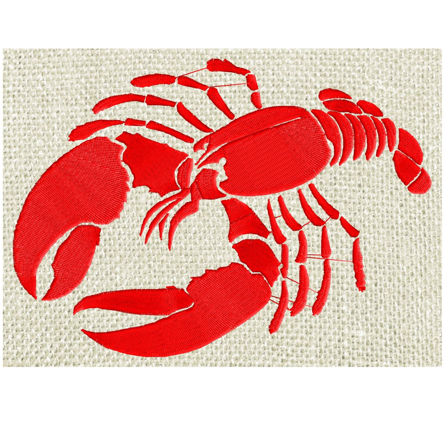 LOBSTER Silhouette - Embroidery Design Embroidery DESIGN FILE - Instant download animals