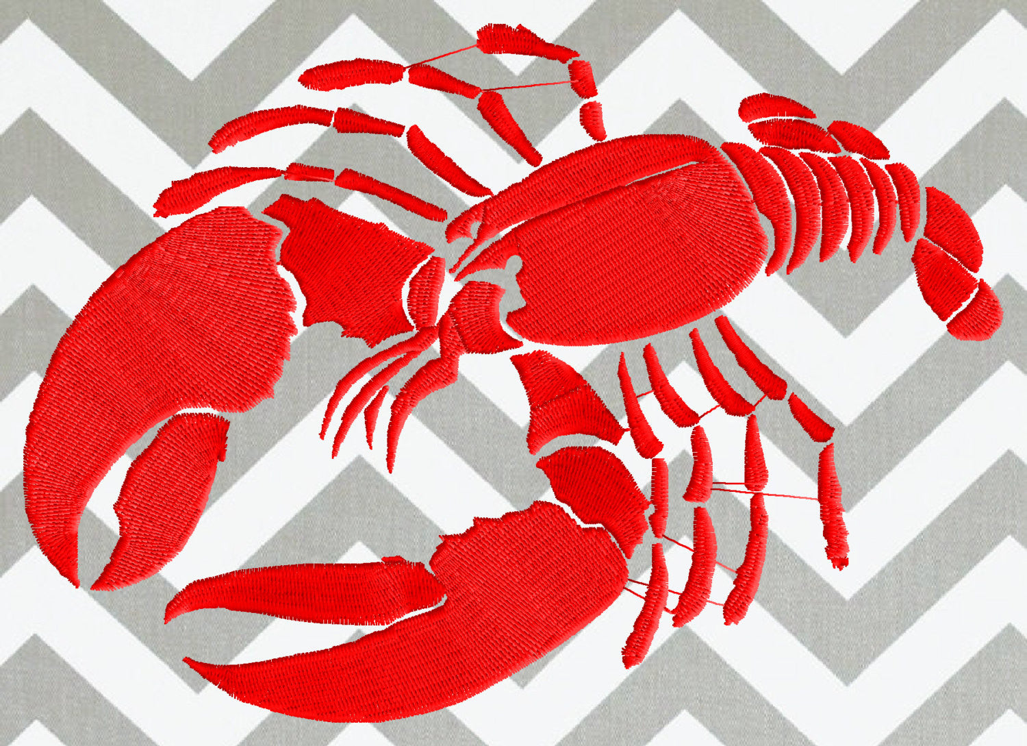 LOBSTER Silhouette - Embroidery Design Embroidery DESIGN FILE - Instant download animals