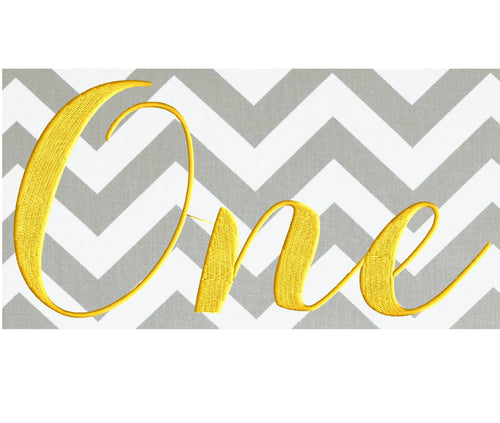 Baby "One" Design - EMBROIDERY DESIGN FILE - Photo op - Instant download - Dst Hus Jef Pes Exp Vp3 formats