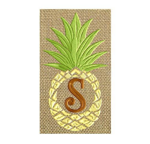 Pineapple Frame Design - Fruit - EMBROIDERY DESIGN FILE - Instant download - Dst Hus Jef Pes Exp formats