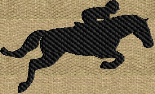 Jumping Horse SMALL Silhouette - Embroidery DESIGN FILE - Instant download animals