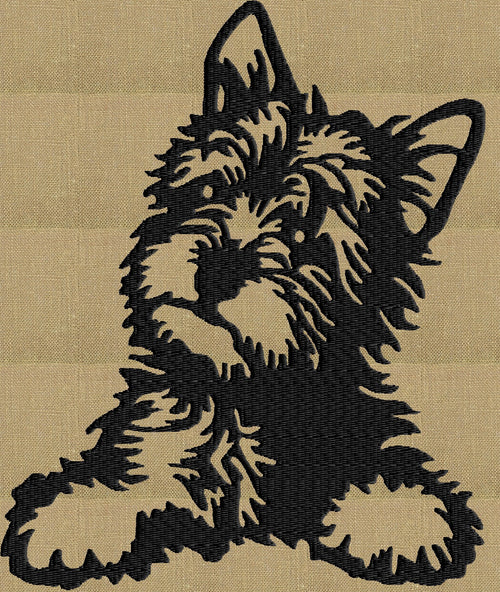 Yorkshire Terrier Yorkie - Embroidery DESIGN FILE - Instant download - animals